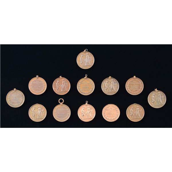 13 CIVIL WAR OHIO VETERAN’S MEDALS.