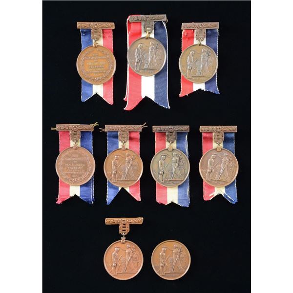 9 CIVIL WAR OHIO VETERAN’S MEDALS.