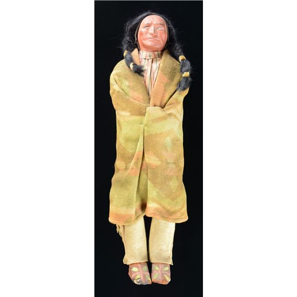 SKOOKUM NATIVE AMERICAN INDIAN DOLL.