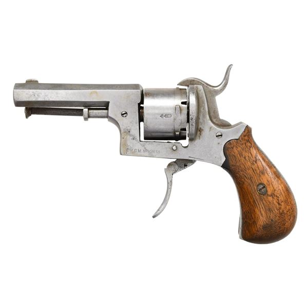 GERMAN D.R.G.M. PINFIRE REVOLVER.