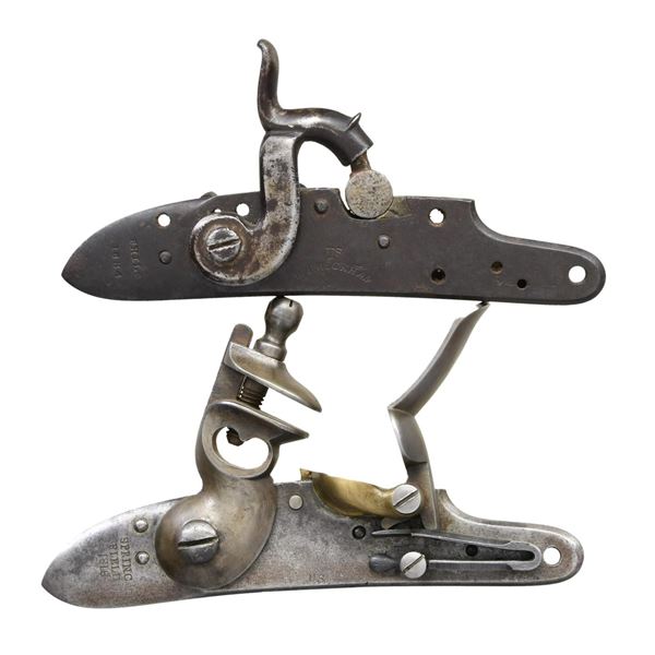 2 US MUSKET LOCKS.