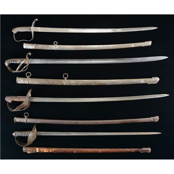 5 ENGLISH & EUROPEAN SWORDS & SABERS.