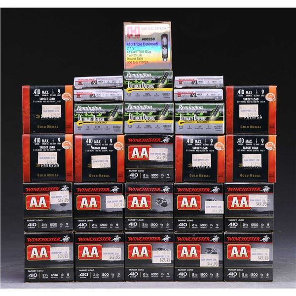 26 BOXES (525 RDS.) OF 410 AMMO