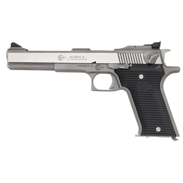 AMT AUTOMAG II SEMI AUTO PISTOL.