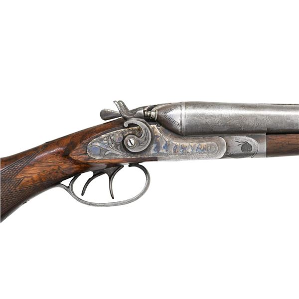 AMERICAN GUN CO. SXS HAMMER SHOTGUN.