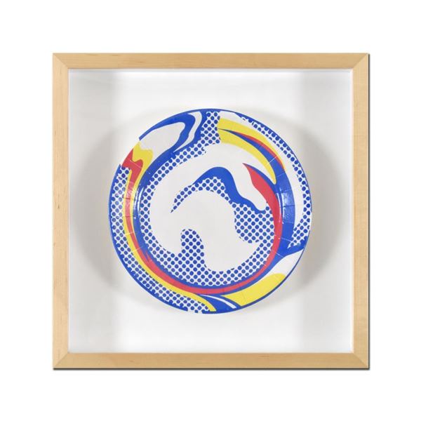 Roy Lichtenstein (1923-1997) "Lichtenstein Paper Plate" Screen Print on Paper Plate
