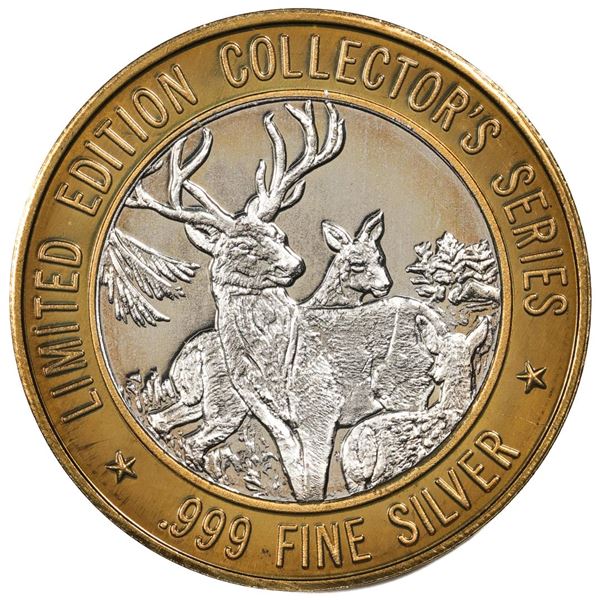 .999 Silver Lake of the Torches Casino Bingo $10 Casino Limited Edition Gaming Token