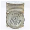 Image 2 : Roll of (20) Brilliant Uncirculated 1964-D Kennedy Half Dollar Coins