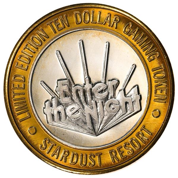 .999 Silver Stardust Resort Las Vegas, Nevada $10 Casino Limited Edition Gaming Token