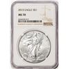 Image 1 : 2015 $1 American Silver Eagle Coin NGC MS70