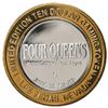 Image 3 : .999 Silver Four Queens Casino Hotel Las Vegas $10 Limited Edition Gaming Token