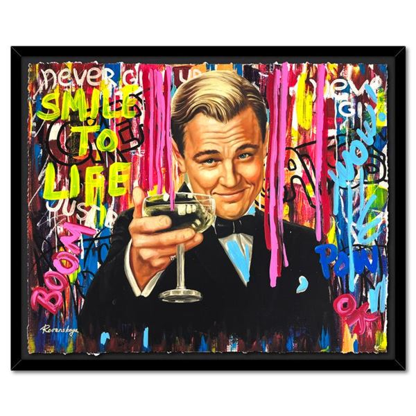 Nastya Rovenskaya "The Great Gatsby" Original Mixed Media on Paper
