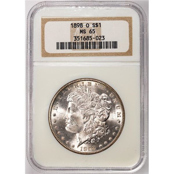 1898-O $1 Morgan Silver Dollar Coin NGC MS65