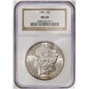 Image 1 : 1886 $1 Morgan Silver Dollar Coin NGC MS65