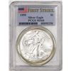 Image 1 : 1999 $1 American Silver Eagle Coin PCGS MS68 First Strike
