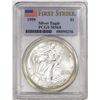 Image 1 : 1999 $1 American Silver Eagle Coin PCGS MS68 First Strike