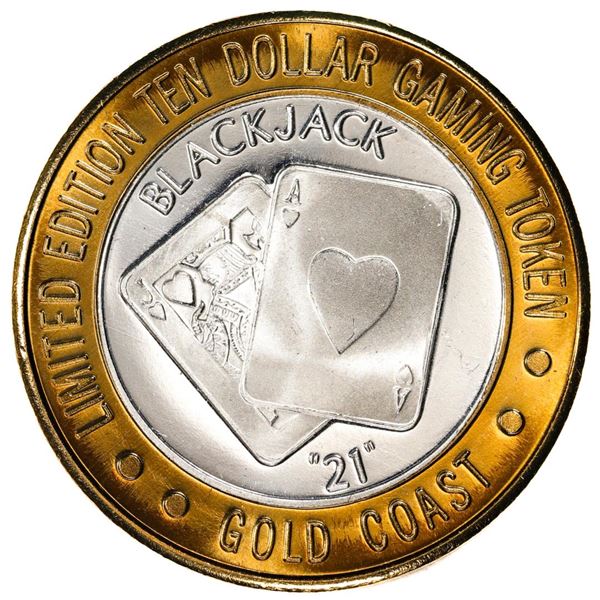 .999 Fine Silver Gold Coast Las Vegas, Nevada $10 Casino Limited Edition Gaming Token