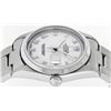 Image 2 : Rolex Men's Stainless Steel White Roman Datejust Wristwatch