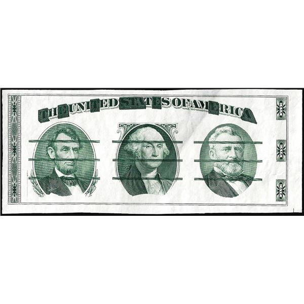 Circa 1970's Washington Center Giori Test Note