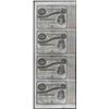 Image 1 : Uncut Sheet of (4) State of Louisiana Baby Bond Obsolete Notes