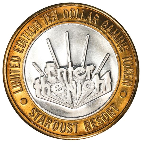 .999 Silver Stardust Resort Las Vegas, Nevada $10 Casino Limited Edition Gaming Token