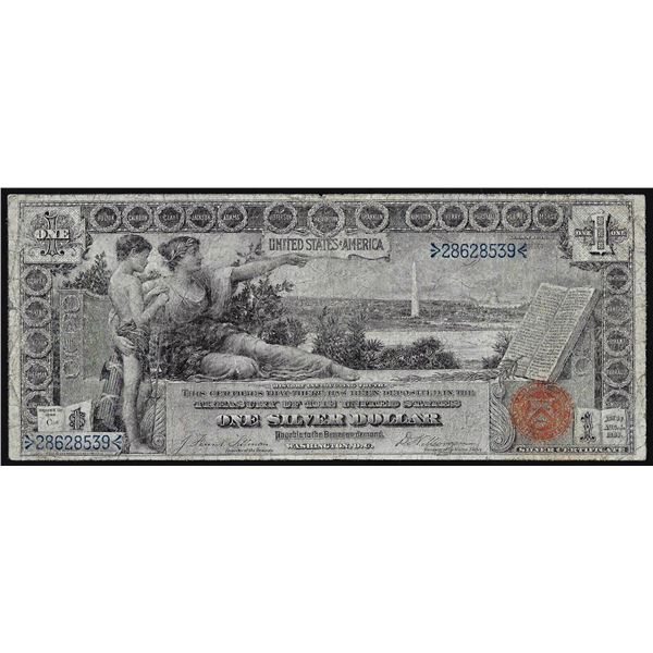 1896 $1 Educational Silver Certificate Note