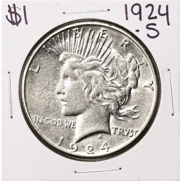 1924-S $1 Peace Silver Dollar Coin