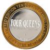 Image 2 : .999 Silver Four Queens Casino Hotel Las Vegas $10 Limited Edition Gaming Token
