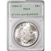 1884-O $1 Morgan Silver Dollar Coin PCGS MS64 Old Rattler Holder