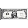 Image 1 : 1974 $1 Federal Reserve Note Chicago Missing Serial Numbers Error