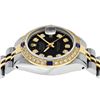 Image 9 : Rolex Ladies Two Tone Sapphire and Diamond Quickset Datejust Wristwatch