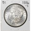 Image 1 : 1886-S $1 Morgan Silver Dollar Coin