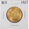 Image 1 : 1907 $10 Liberty Head Eagle Gold Coin