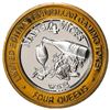Image 1 : .999 Silver Four Queens Casino Hotel Las Vegas $10 Limited Edition Gaming Token