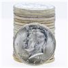Image 1 : Roll of (20) Brilliant Uncirculated 1964 Kennedy Half Dollar Coins
