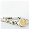 Image 5 : Rolex Ladies Two Tone Champagne Roman Diamond Date Wristwatch