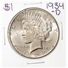 Image 1 : 1934-D $1 Peace Silver Dollar Coin