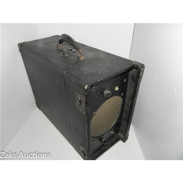 Vintage Record Player with Speaker