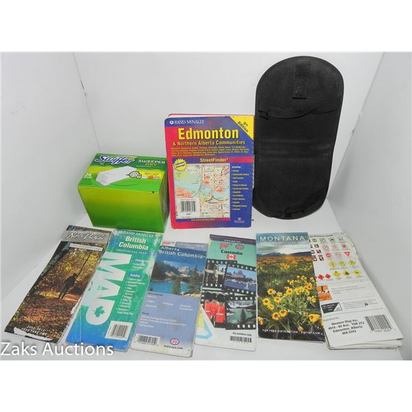 Road Maps - Edmonton, BC, N Dakota, etc