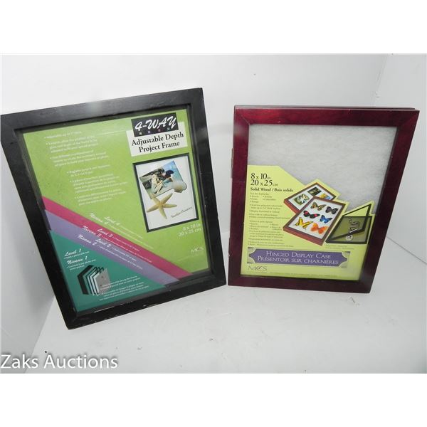 New Shadow Box and Hinged Display Case