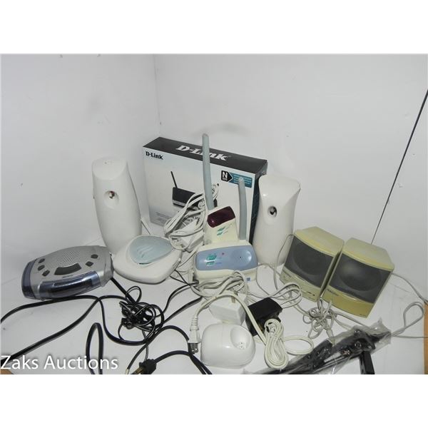 D-Link N300, Alarm Clock, Computer Speakers,