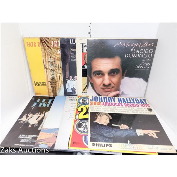 Lot of 10 Various Vinyl Record Albums