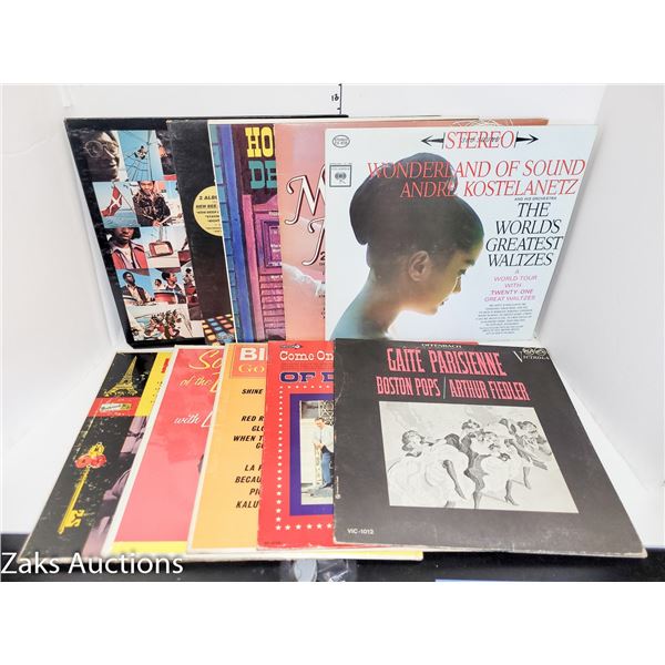 Lot of 10 Various Vinyl Record Albums