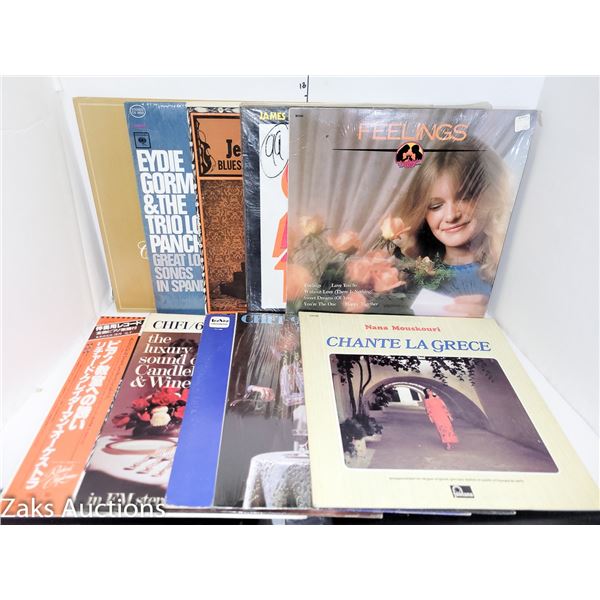 Lot of 10 Various Vinyl Record Albums