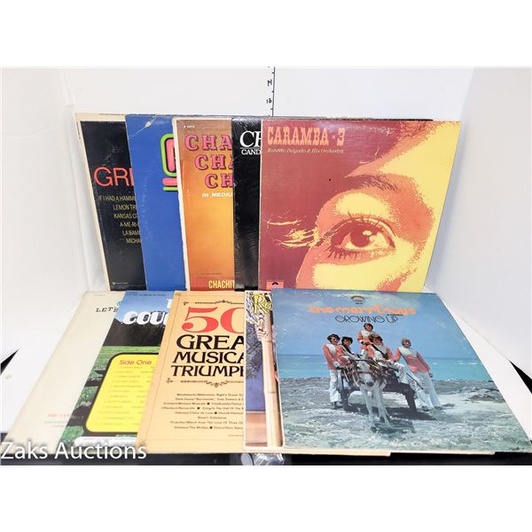 Lot of 10 Various Vinyl Record Albums