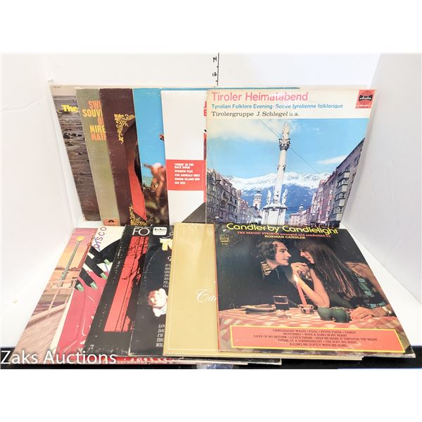 Lot of 12 Various Vinyl Record Albums