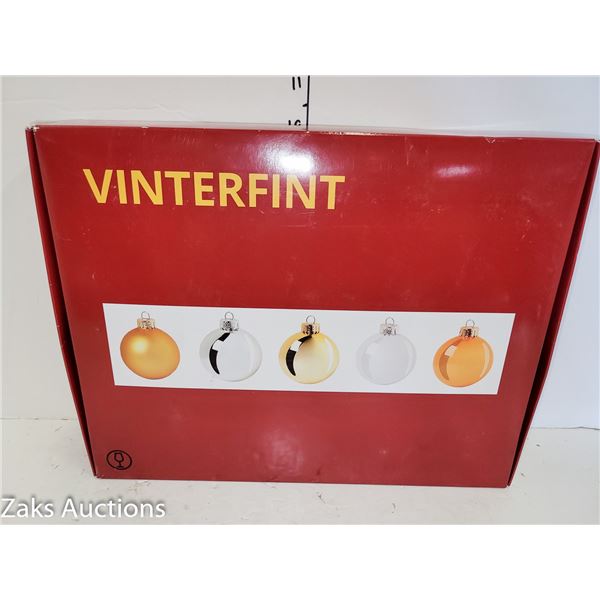Lot of 2 Boxes New Vinterfint Ikea Christmas Ornaments