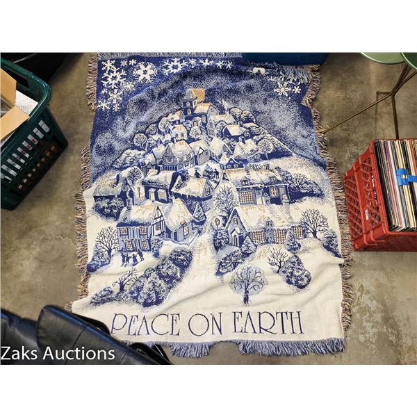Soft Estate Peace on Earth Throw Blanket