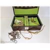 Image 2 : Jewellery Box with Various Jewellery & 3 Watches