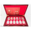 Image 2 : 2000 Chinese Lunar New Boxed Set Colourized Silver Medals